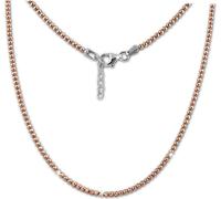 SilberDream Collier 47cm 925 argent doré boules argent rose SDK11045E