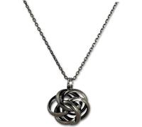 SilberDream Collier 47cm 925 Argent Femme Bijoux Nœud noir SDK11244S