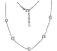 SilberDream Collier 925 Argent 47cm Bijoux Femme Fleurs argent D2SDK11444J