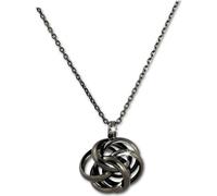SilberDream Collier 925 Argent 47cm Femme Bijoux Nœud noir D2SDK11244S