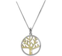 SilberDream Collier 925 argent doré 44cm arbre de vie argent D2SDK50444T