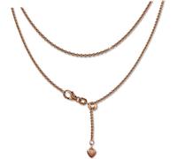 SilberDream Collier 925 argent doré 45cm coeur bijoux argent rose D2SDK22645E