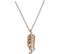 SilberDream Collier 925 argent doré 47cm plume bijoux or rose D2SDK50544E