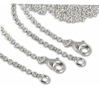 SilberDream Collier à breloques 2x 70cm Collier à breloques en argent 925 FC00297-2