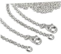 SilberDream Collier à breloques en argent 925 sterling 2x 60cm Collier à breloques D2FC00296-2