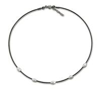 Silberdream Collier Argent Noir 44cm Chaîne Fantaisie Argent Véritable 925 Sdk28242s