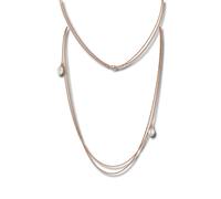 Silberdream Collier Argent Rose Bijoux 90cm Argent 925 Plaqué Or Sdk2369e