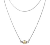Silberdream Collier Boule Argent Or 45cm Argent Véritable 925 Plaqué Or Sdk24345y