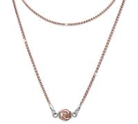 Silberdream Collier Boule Argent Rose 46cm Argent Véritable 925 Plaqué Or Sdk24146e