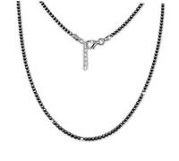Silberdream Collier Boules Argent Noir Bijoux 47cm Argent 925 Sdk11045k