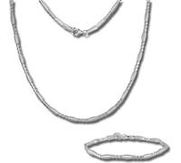SilberDream Collier Bracelet Ensemble de bijoux Femme Glamour Argent mat SDS443J