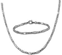 SilberDream Collier Bracelet Femme Argent Sterling Zirconia Ensemble de bijoux D2SDS458W