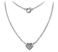 Silberdream Collier Coeur Argent Collier Femme 45cm Argent 925 Sdk8009j