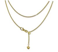 Silberdream Collier Coeur Bijoux En Argent Et Or 45cm Argent 925 Plaqué Or Sdk22645y