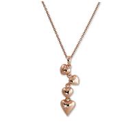 Silberdream Collier Coeur Or Rose 47cm Argent Véritable 925 Plaqué Or Sdk50644e