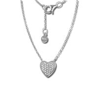 Silberdream Collier Coeur Zircone Bijoux En Argent 44cm Argent 925 Gsk401w