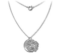 Silberdream Collier Double Plaque Bijoux En Argent 45cm Argent 925 Sdk8003j