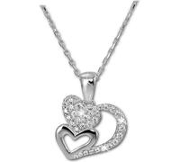 SilberDream Collier en argent 925 44,5cm Coeurs Pendentif Zirconia D2SDK4983W