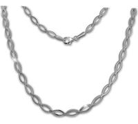 SilberDream Collier en argent massif 925 Collier ovale argent Femme SDK455J