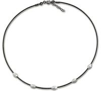 SilberDream Collier en argent véritable 925 44cm fantaisie argent noir D2SDK28242S