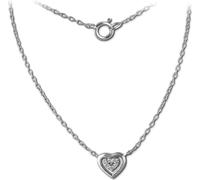 SilberDream Collier en argent véritable 925 45cm Bijoux Femme Cœur argent D2SDK8009J