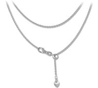 SilberDream Collier en argent véritable 925 45cm Collier femme cœur argent D2SDK22645J