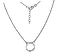 SilberDream Collier en argent véritable 925 47cm Collier femme blanc argent D2SDK28642J
