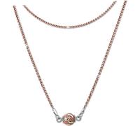 SilberDream Collier en argent véritable 925 argent doré 46cm boule argent rose D2SDK24146E