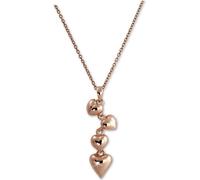 SilberDream Collier en argent véritable 925 argent doré 47cm coeurs or rose D2SDK50644E