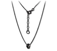 Silberdream Collier Entrelacé Bijoux Noir 47cm Argent 925 Sdk11344s