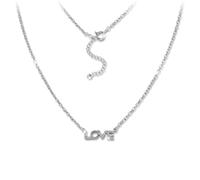 Silberdream Collier Love Zircone Bijoux Paillettes 47cm Argent 925 Gsk411w