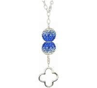 SilberDream collier pendentif perle zirconium argent bleu blanc set D2GSS008