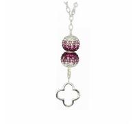 Silberdream Collier Pendentif Zircone Perle Multicolore Serti Argent Gss004