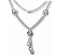SilberDream Collier pour dames Drop 45cm en argent sterling mat SDK413