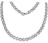 SilberDream Collier pour dames rond 44cm 925 argent sterling mat SDK439J