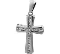 SilberDream Colliers Pendentif Zirconia 925 Argent Croix Femme Bijoux SDH425W