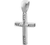 SilberDream Colliers Pendentif Zirconia 925 Argent Croix Femme Bijoux SDH426W