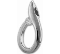 SilberDream Colliers Pendentif Zirconia 925 Argent Goutte blanc Femme SDH423W