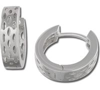 SilberDream Créoles 15mm argent Boucles d'oreilles argent sterling Dots Femme D2SDO3375