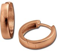 SilberDream Créoles 17mm or rose Boucles d'oreilles Argent 333 plaqué or Femme D2SDO0017E