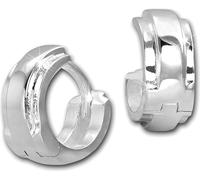 SilberDream Créoles 925 Bijoux en argent Double 12mm Boucles d'oreilles Femme SDO4281J
