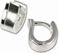 SilberDream Créoles pour femmes 925 argent argent vague Boucles d'oreilles SDO305