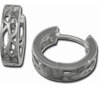 SilberDream Créoles pour femmes 925 argent motif argent Boucles d'oreilles SDO3305