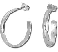 SilberDream Créoles pour femmes 925 argent rhodié Boucles d'oreilles 15mm SDO4681