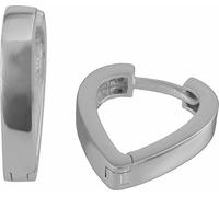 SilberDream Créoles pour femmes 925 Boucles d'oreilles en argent sterling avec coeur SDO374S