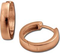 SilberDream Créoles pour femmes Argent 333 plaqué or rose Boucles d'oreilles 17mm SDO0017E