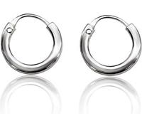 SilberDream Créoles pour femmes hommes 925 argent petites boucles d'oreilles 10mm SDO8711