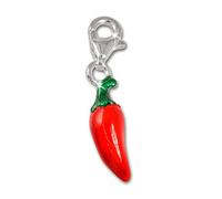 SilberDream D3FC3021 Pendentif en forme de piment en argent véritable 925 Rouge, Argent sterling