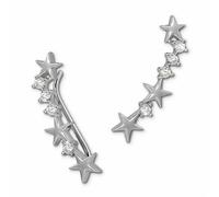 Silberdream Ear Cuff Blanc Boucles Doreilles Étoile Zircone Argent Ear Cuffs Gso464w