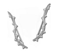 Silberdream Ear Cuff Blanc Boucles Doreilles Zigzag Zircone Argent Ear Cuffs Gso463w